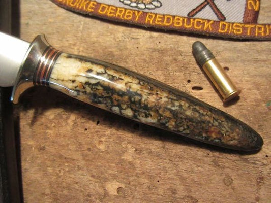 Treeman Trout knife Artifact Ivory handle RARE!