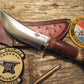            J.Behring handmade 5 1/4"  Woodmonk Hunter Ostritch inlay
