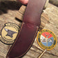            J.Behring handmade 5 1/4"  Woodmonk Hunter Ostritch inlay