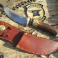 J. Behring Handmade Wood Monk Deer & Trout Stag Ox Butt 