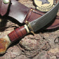 Treeman Hunter/ Skinner 4 1/2" Leather stag
