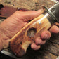          BIG DBL Skull Fighter Ivory Fire Bowl Sled Runner