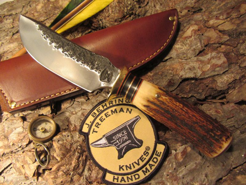    Alaskan Hammer Mark Semi Skinner Red Stag Ox Butt Cap