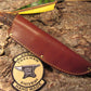    Alaskan Hammer Mark Semi Skinner Red Stag Ox Butt Cap
