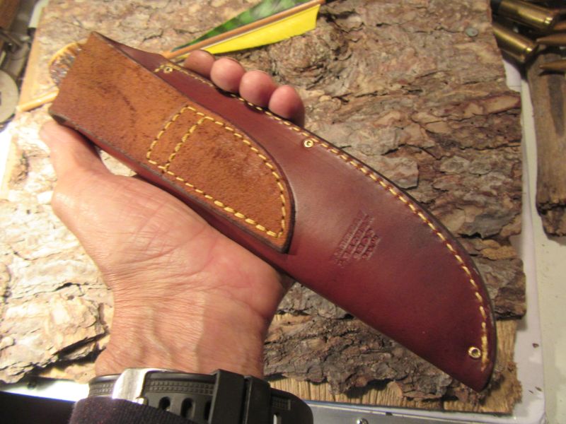    Alaskan Hammer Mark Semi Skinner Red Stag Ox Butt Cap