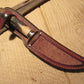  Treeman Huron Hunter 5" Blade Stag/Stag Eleaphant ear sheath
