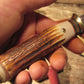J. Behring Handmade Michigan Hunter Caper 3 3/4" Blade Red Stag Ox Butt 