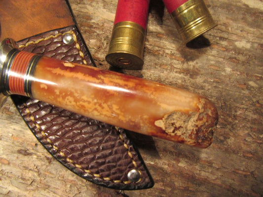 Ivory Caper beaver Tail Sheath