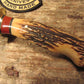Treeman Trout and Deer Studebaker Stag Border Patrol handle