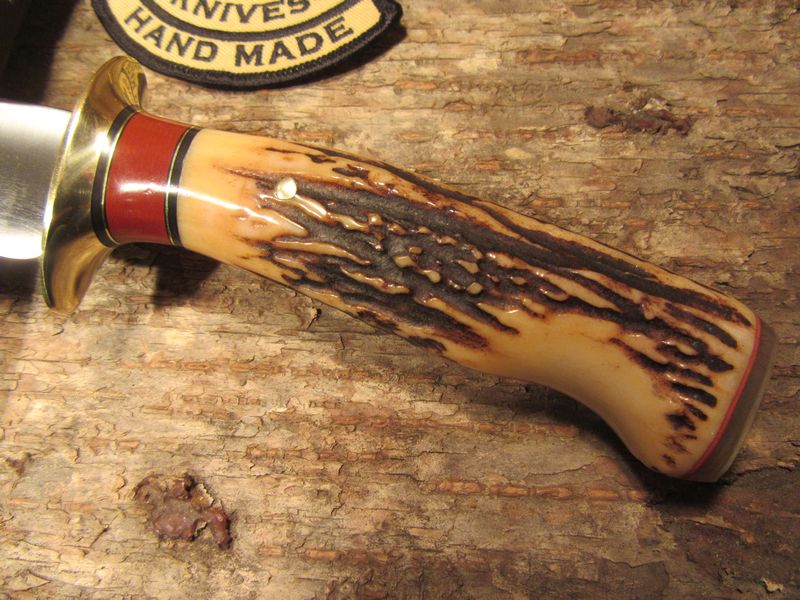 Treeman Trout and Deer Studebaker Stag Border Patrol handle