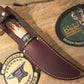            J.Behring 4 1/2" Trout and Deer Sambar Stag Nickel Butt