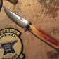 Treeman Montana Trout Knife Fossil Ivory Musk Ox butt cap 