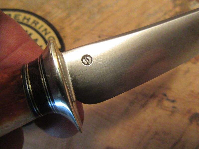 Treeman Montana Trout Knife Fossil Ivory Musk Ox butt cap 