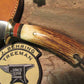  J. Behring Trout and Deer Sambar Stag with lined Thong hole