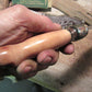 J.Behring Handmade Nesmonk Hammermark Fossil Ivory Sled Runner handle