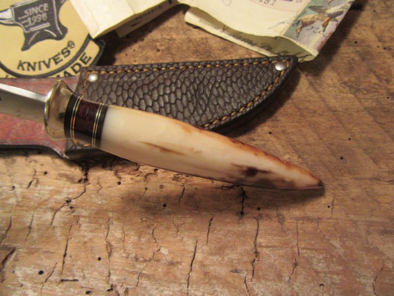 Montana Trout Knife Fossil Walrus Ivory Tip