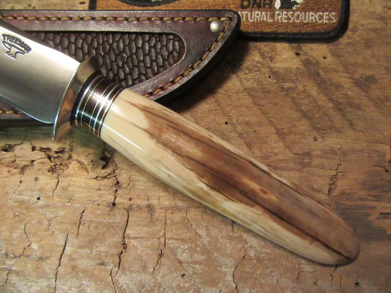 Trout and Deer Artifact Walrus  Ivory  Tusk Tip