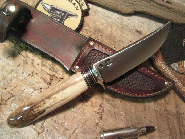 Trout and Deer Artifact Walrus  Ivory  Tusk Tip