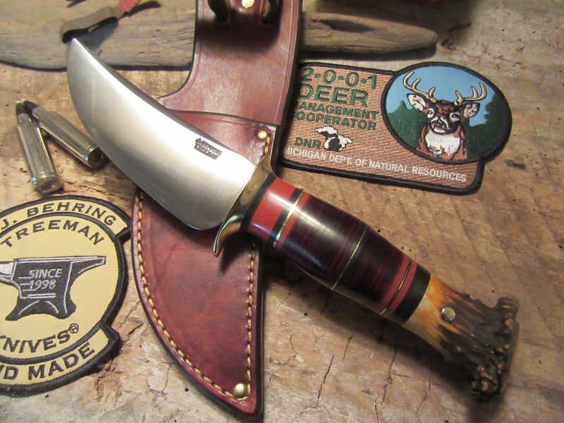 J.Behring Fox River Hunter  leather Crown Stag