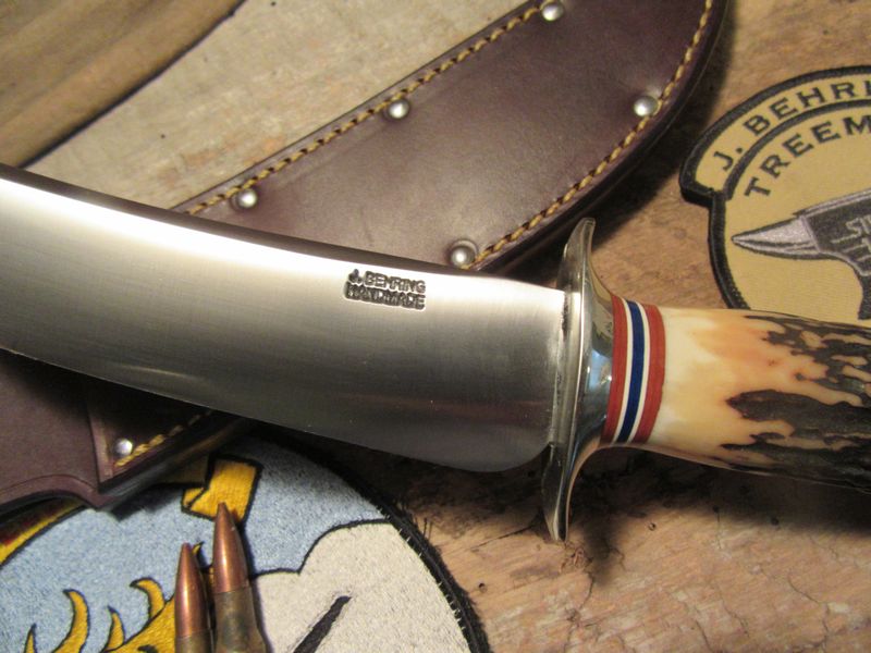  J. Behring Handmade 7" Stag Stag Fighter 