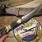  J. Behring Handmade 7" Stag Stag Fighter 