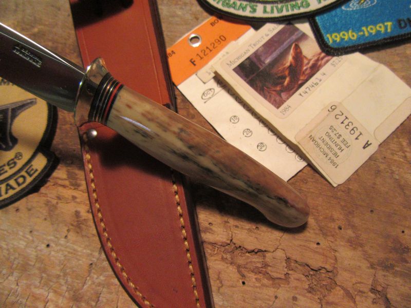  Michigan Trout Knife Artifact Walrus Ivory