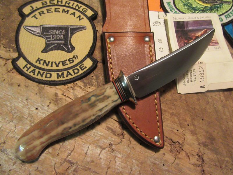  Michigan Trout Knife Artifact Walrus Ivory