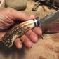 Alaskan Semi Skinner Hammer Mark Blue Spacers Sambar Stag 