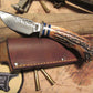Alaskan Semi Skinner Hammer Mark Blue Spacers Sambar Stag 