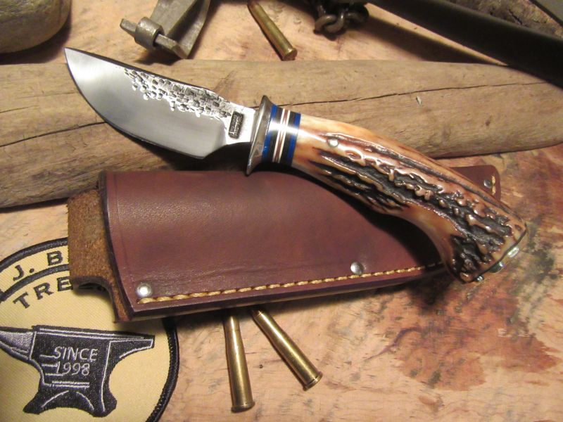 Alaskan Semi Skinner Hammer Mark Blue Spacers Sambar Stag 