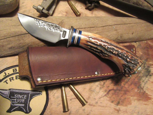 Alaskan Semi Skinner Hammer Mark Blue Spacers Sambar Stag 