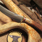 J. Behring Handmade Old School Hunter/Skinner Sambar Stag 5 1/4" blade