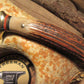 J. Behring Handmade Old School Hunter/Skinner Sambar Stag 5 1/4" blade