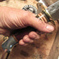 J. Behring Handmade 8" Hammermark Fighter Horsehide Aluminum