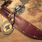 J. Behring Handmade 8" Hammermark Fighter Horsehide Aluminum