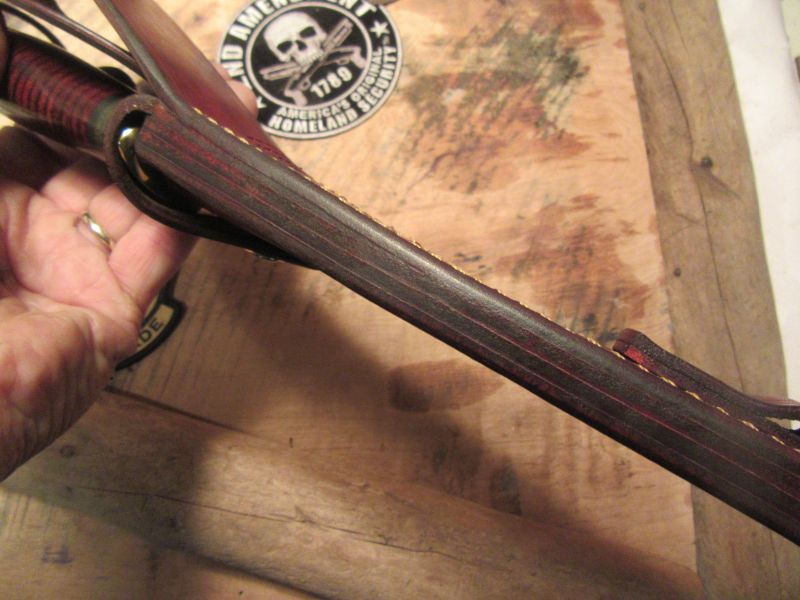 J. Behring Handmade 8" Hammermark Fighter Horsehide Aluminum
