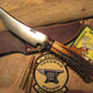 J. Behring Handmade Red Stag 5" Machinaw Hunter 