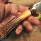 J. Behring Handmade Red Stag 5" Machinaw Hunter 