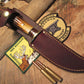 J. Behring Handmade Red Stag 5" Machinaw Hunter 