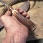  Treeman Camp Fighter 7" Blade Sambar Stag Brass 
