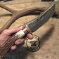  Treeman Camp Fighter 7" Blade Sambar Stag Brass 