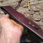 J. Behring Fox River 5" Stag Horse Hide Aluminum Beaver Tail Sheath