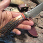 J. Behring Handmade Michigan Caper Red Sambar Stag 