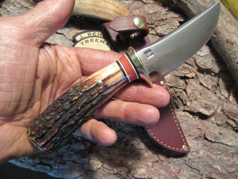 J. Behring Handmade Michigan Caper Red Sambar Stag 