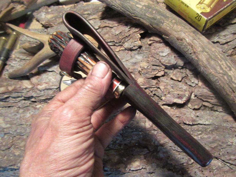 J. Behring Handmade Michigan Caper Red Sambar Stag 