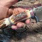  J. Behring Handmade 6" Copper Harbour Stag Stag Hunter  