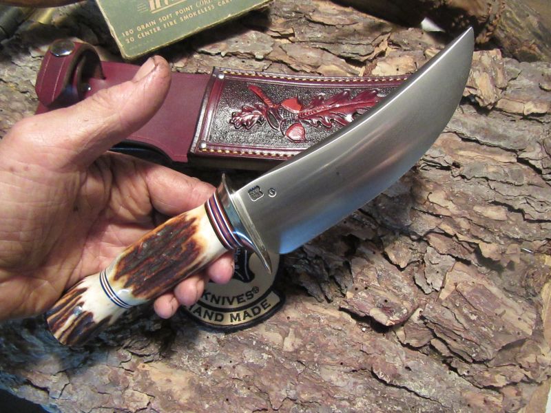  J. Behring Handmade 6" Copper Harbour Stag Stag Hunter  