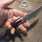 Old School Trout & Bird Crown Stag Horse hide 