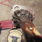 Old School Trout & Bird Crown Stag Horse hide 