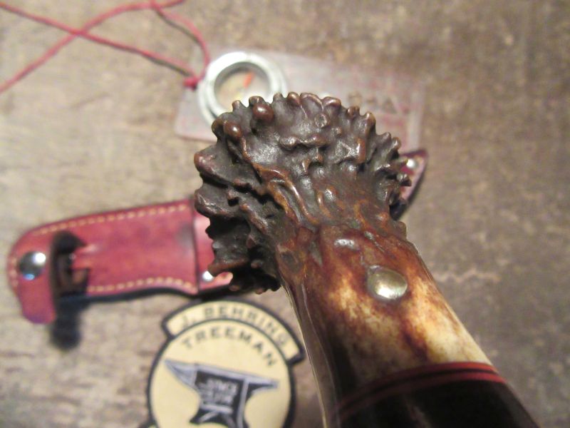 Old School Trout & Bird Crown Stag Horse hide 